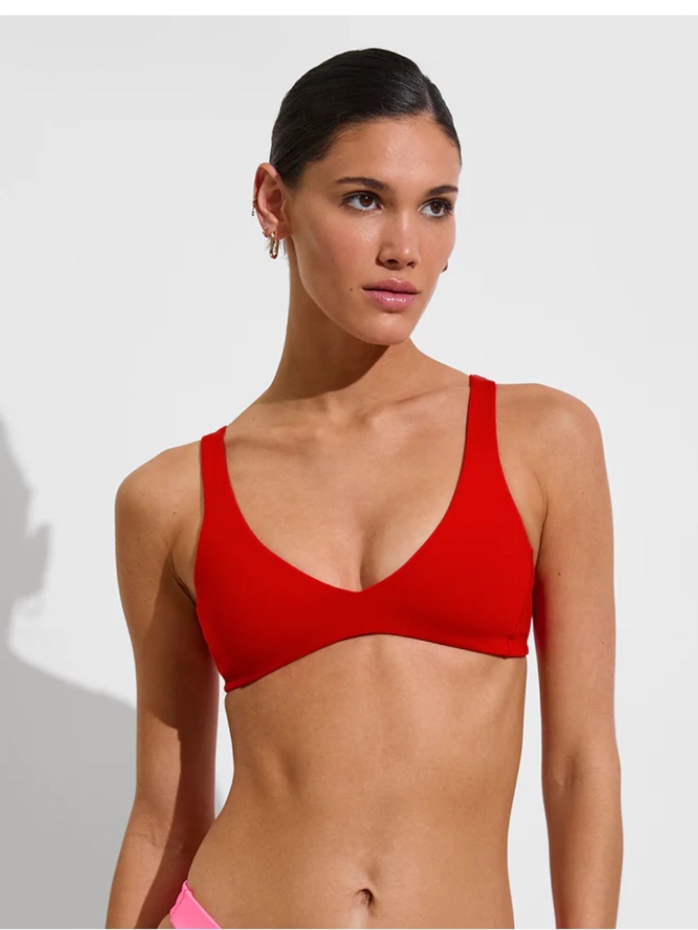 Left On Friday Red Plunge Top - Picture 6 of 6